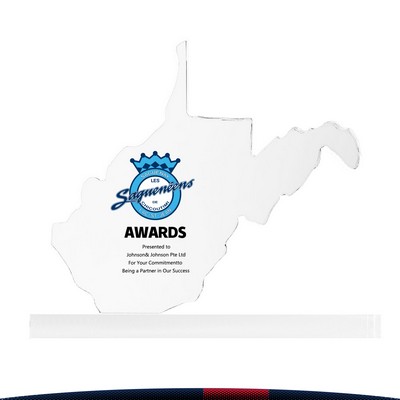 Jaxle West Virginia Crystal Award - LARGE
