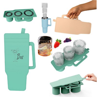 Tumbler Shaped Silicone Ice Cube Tray For Stanley Cup