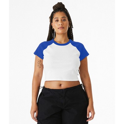 Bella+Canvas Micro Rib Raglan Baby Tee