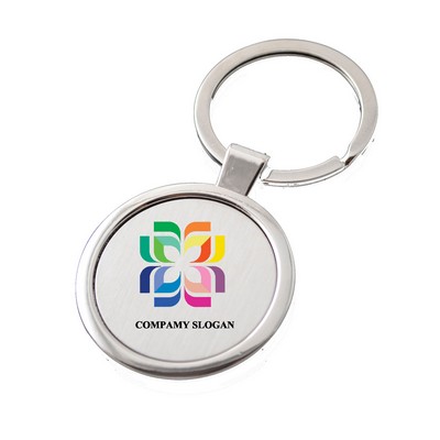 Round Metal Key Chain Tag