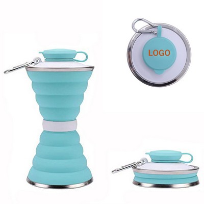 Outdoor Silicone Telescopic Folding Sports Water Bottle