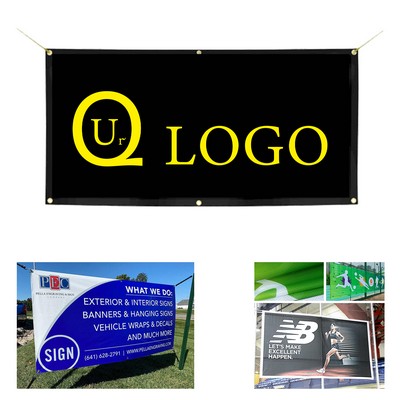 59.05 x 23.62 Inch Vinyl Banner w/Grommet
