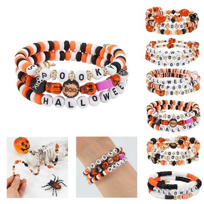 Halloween Charm Beaded Bracelet