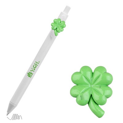 Click Activated Pen With Clover