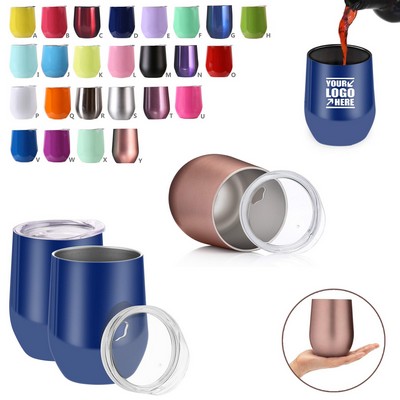 12 Oz. Egg Shaped Cups w/Slide Lid
