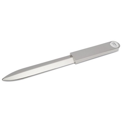 Letter Opener Silver W/ D2 Silver Mendallion