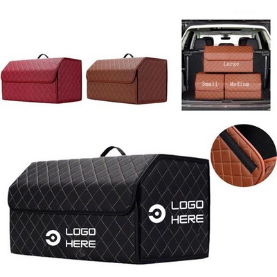 Waterproof Dustproof Leather Portable Car Storage Box