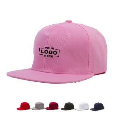 Flat Brim Hip Hop Baseball Hat.