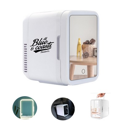Mirror and LED Design Beauty Skincare Mini Fridge
