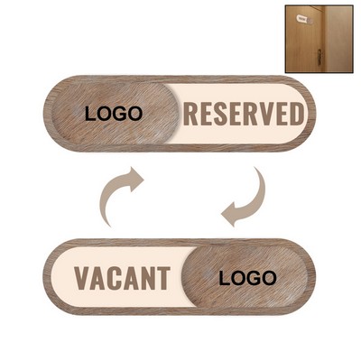 Vacant Slider Door Indicator Sign