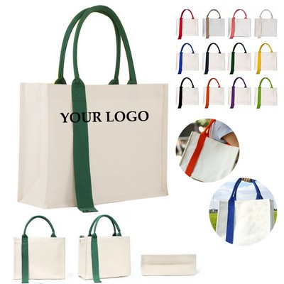 Canvas Cotton Tote Bag With A Streamer