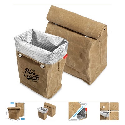 Retro Insulated Lunch Bag