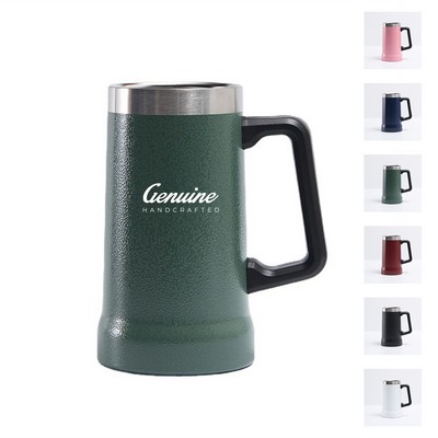 16oz Large Handle Stainless Steel Beer Mug