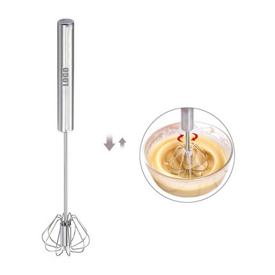 11.81 Inch Stainless Steel Press Spin Whisk