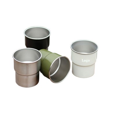 300ml Portable Stackable Stainless Steel Drinking Coffee Cup