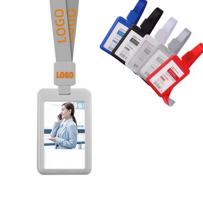 Retractable Badge Lanyard and Card Holder Set