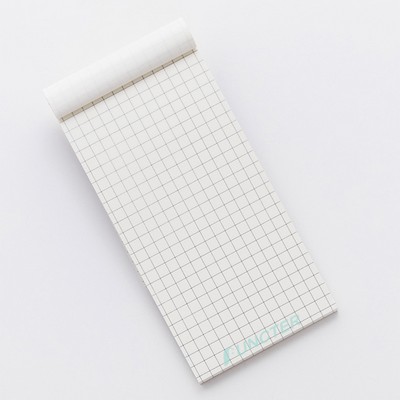 Kraft Portable Grid Planner Tear-Off Notebook/30 Sheets