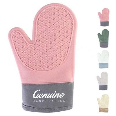 Heat Guard Silicone Cotton Oven Mitt