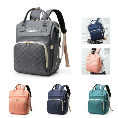 Diaper Backpack with Usb Charging Port