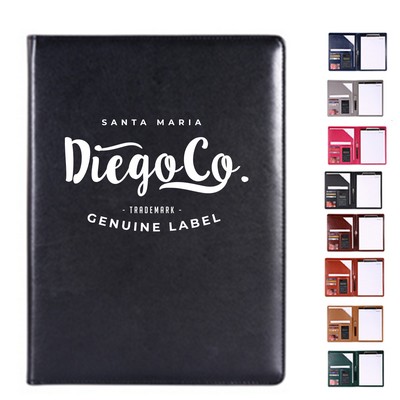 Business Pu Leather Folder w/ Calculator