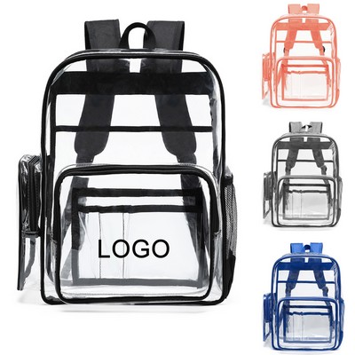 Clear PVC Backpack For Stadium Events Or Sports Festival Concerts Women Men Unisex