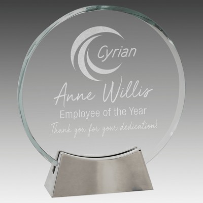 Platinum Glass with Full Metal Base