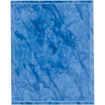 5" x 7" Bright Blue Marble Finish Plaque