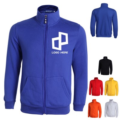 Full-Zip Sweatshirt W/ Large Pockets