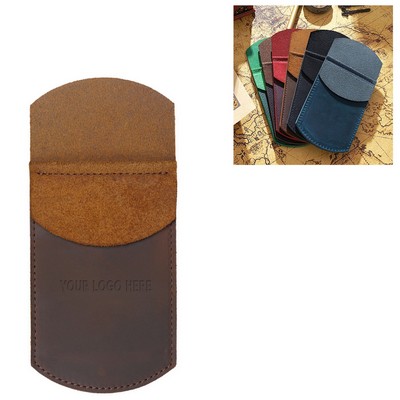 Crazy Horse Leather Pen Pouch