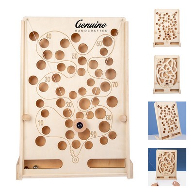Wooden Board Toy Interactive Pinball Exercise