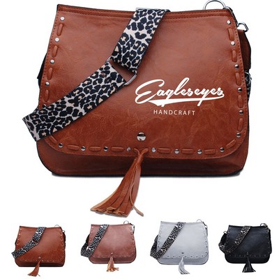 Leopard Fringe Retro Bag