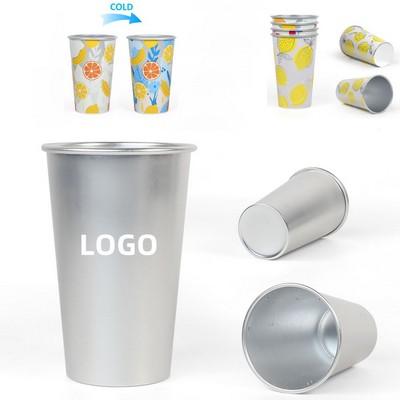 16oz Color-changing Beer Aluminum Cup