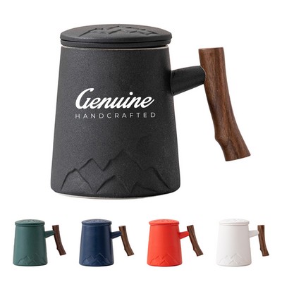 14.5oz Handcrafted Ceramic Tea Mug Set