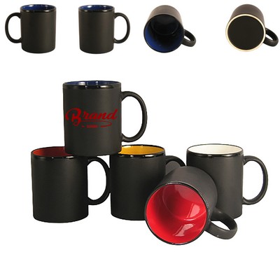 11oz Matte Black Ceramic Mug