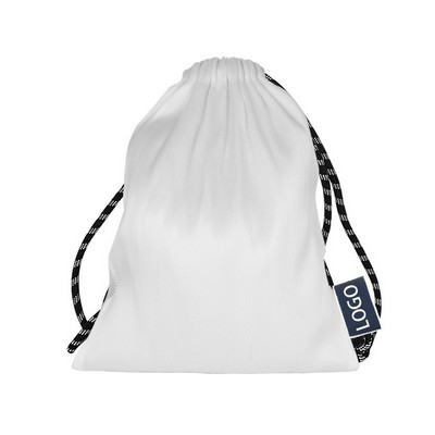 Custom LED Drawstring Backpack Fiber Optic Fabric Lights Up Festival Bag