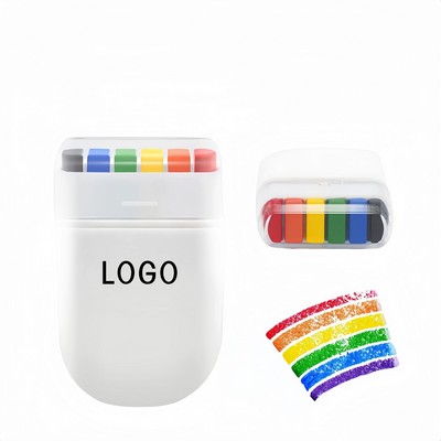 6-Color Rainbow Face Painting Crayons