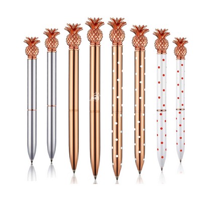 Pineapple Pens Metal Ballpoint Rose Gold Pens