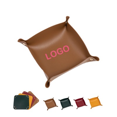 PU Leather Storage Tray