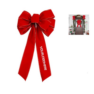 Red Bows Christmas Tree Decorations
