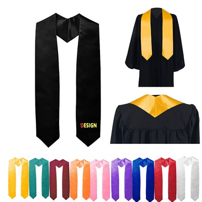 Polyester Satin Graduation Stole