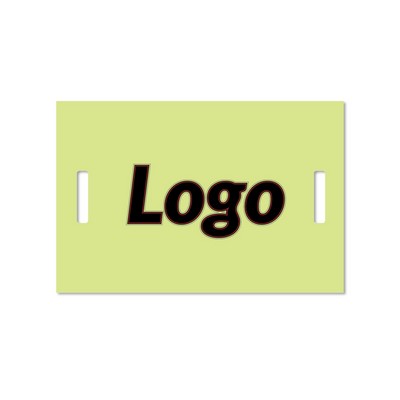 Customizable Hand-Held Rally Sign 18" x 12" - Non-Noisemaker Promotional Spirit Banner