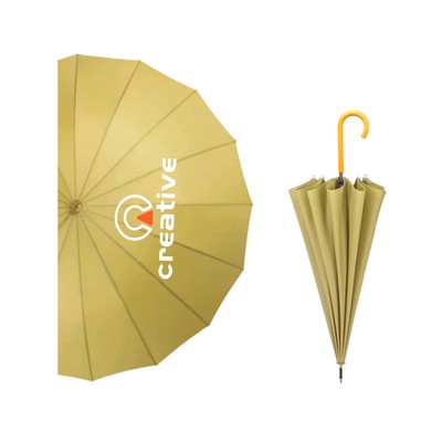 Wooden Curved Handle Umbrella
