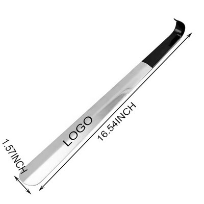 16" Silver Stainless Steel Shoe Horn for Seniors