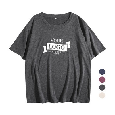 6.3 oz Women's Color Cotton Blend T-shirt(Heat transfer)