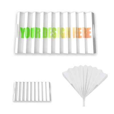 Custom Foldable Paper Clapping Fan Banner for Sports Cheering and Promotional Events