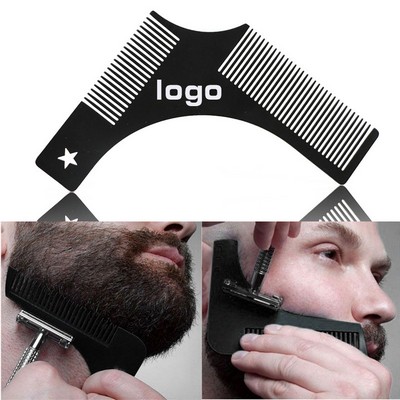Stainless Steel Mustache Comb for Beard Grooming
