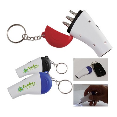 Mini LED Screw Extractor Kit and Screwdriver Set w/Key Chain-Close out