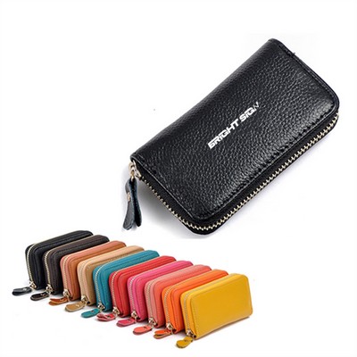 Leather Key Holder Wallet Pouch