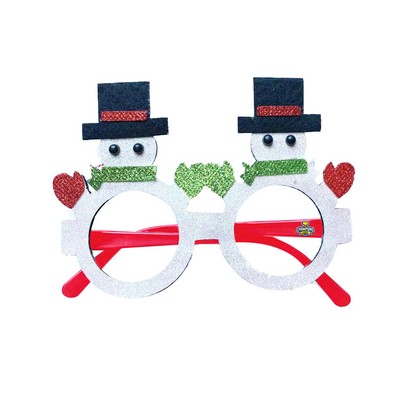 Christmas Decorative Snowman Glasses