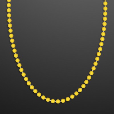 Lemon Yellow Round Beads (Non-Light Up) 7mm 33" - BLANK